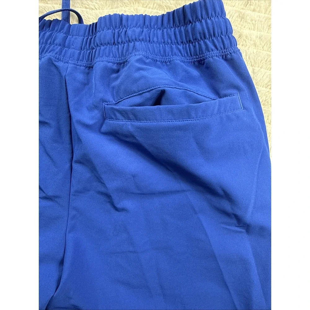 Adidas Kansas Jayhawks Team Issued Joggers Warm Up Pants Blue Mens Medium 32x30